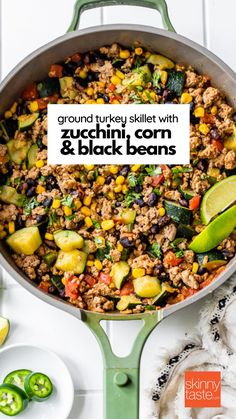 Ground Turkey Skillet with Zucchini, Black Beans and Tomatoes Stir Fry Meal Prep, Spicy Cabbage, Ground Turkey Recipes Healthy, Cabbage Stir Fry, The Modern Proper, Modern Proper, Project Plan, Ground Turkey Recipes