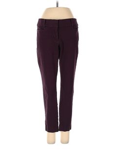 Ann Taylor LOFT Khakis Size: 0 Bottoms - used. 55% COTTON, 37% VISCOSE, 8% SPANDEX, Solid | Ann Taylor LOFT Khaki Pant: Burgundy Solid Bottoms - Size 0 Petite Ann Taylor Loft, Ann Taylor, Khaki Pants, Womens Bottoms, Women Handbags, Loft, Spandex, Handbags