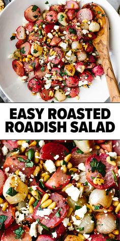 Roasted radish salad recipe Roasted Radish, Roasted Radishes Recipe, Radishes Recipe, Vegetable Side Dish, Roasted Radishes, Radish Recipes, Radish Salad, Spring Salad, Vegetable Side