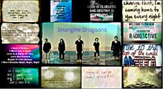 collage of images from imagine dragon's album