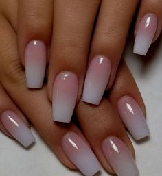 Ombre Coffin, Gel Nail Designs, Bridal Nails, Coffin Nails Designs, Best Acrylic Nails, Gorgeous Nails, Nail Polish Colors