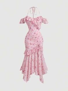 Free Returns ✓ Free Shipping✓. SHEIN MOD Floral Knitted Pink Long Dress For Summer,Pink Women Dresses,Grad Dress- Women Apparel at SHEIN. Pink Ruched Halter Neck Maxi Dress, Pink Ruched Knee-length Dress, Pink Fitted Sundress Midi Dress, Pink Fitted Sleeveless Dress With Ruffles, Fitted Pink Sleeveless Dress With Ruffles, Pink Ruched Sundress Maxi Dress, Pink Ruched Sundress Style Maxi Dress, Pink Fitted Knee-length Sleeveless Dress, Pink Ruched Sundress