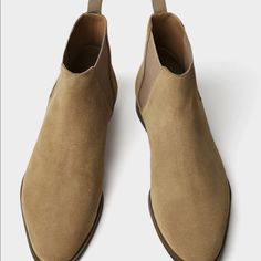 Nice Men Boot Never Been Worn. Classic Fitted Suede Chelsea Boots, Casual Zara Leather Chelsea Boots, Zara Casual Leather Chelsea Boots, Men Boot, Nice Men, Zara Shoes, Just Don, A Good Man, Men's Shoes