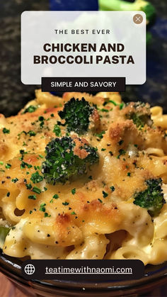 the best ever chicken and broccoli pasta recipe is simple and savory