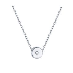 PRICES MAY VARY. Material: This dainty necklace are made of solid 925 sterling silver, 14k gold plated. Size: chain length 15.8 inches + 2.7 inches extender (40+7 cm), dot 0.19 inches (0.5 cm). Minimalism style, small round circle pendant necklace for women, great for daily wear. ❤Packaging❤ Packaged in elegant presentation box, perfect for giving or keeping, great gift to yourself, your family and friends, bridesmaids gift, anniversary gifts for her! ❤Maintain❤ To keep the high quality jewelry' Minimalist Silver Birthstone Necklace With Adjustable Chain, Silver Minimalist Diamond Birthstone Necklace, Minimalist Silver Diamond Necklace With Birthstone, Silver Birthstone Pendant Necklace With Delicate Chain, Everyday White Gold Clavicle Chain Charm Necklace, Everyday White Gold Clavicle Charm Necklace, Everyday White Gold Clavicle Chain Necklace, Everyday White Gold Clavicle Necklace, Minimalist Solitaire Necklace As Gift