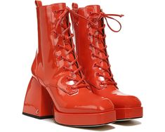 Circus by Sam Edelman Karter | Zappos.com Patent Leather Booties, Sam Edelman Boots, Dr. Martens Boots, Leather Booties, Chunky Heel, Platform Heels, Boot Shoes Women, Sam Edelman, Chunky Heels