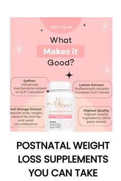 Most postpartum mamas don’t realize that you can take supplements to help with weight loss after pregnancy. There are many, healthy and safe supplements that can support weight loss, milk supply and improve metabolic function. Postpartum weight loss is difficult for new moms because there are so many changes going on.