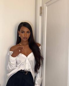 Jasmine Tookes Style, Jasmin Tookes, Jasmine Tookes, Winter Hairstyles, Role Models, Effortless Style, Fashion Looks