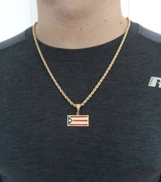 Gold Puerto Rican Flag Necklace, Puerto Rican Flag Chain, 3.5mm Gold Rope Chain Made of Real 14k Heavy Plated Gold, High Quality Necklace for Men or Women. LIFETIME REPLACEMENT GUARANTEE! The pendant is 16mm high and 30mm width. E X P E D I T E D ∙ S H I P P I N G You will be able to choose faster shipping options when you add Priority Shipping upon checkout. Ship times do NOT include production times. However, if you select expedited shipping, we will try to get your order completed faster. To Puerto Rican Flag, Gold Rope Chains, Necklace For Men, Puerto Rican, Rope Chain, Men Necklace, Puerto Rico, Flag, Plating