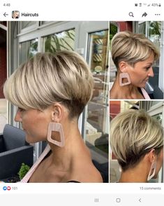 Short Hair Pixie Cuts, Short Hair Trends, Short Hair Undercut, Super Short Hair, Short Hair Styles For Round Faces, Penteado Cabelo Curto, Cute Hairstyles For Short Hair, Haircut For Thick Hair, Short Hair Updo