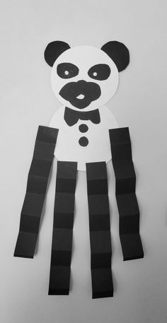 an animal made out of strips of paper