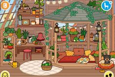 a room filled with lots of plants and potted plants