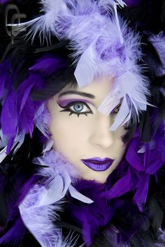 . Violet Shades, Purple Feather, Negroni, Fantasy Makeup