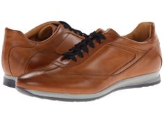 Massimo Matteo Leather Sneaker Brandy - Zappos.com Free Shipping BOTH Ways Classic Sneakers With Leather Trim And Round Toe, Classic Sneakers With Leather Trim, Sporty Brown Sneakers With Leather Trim, Casual Sneakers With Leather Lining And Round Toe, Casual Brown Sneakers With Leather Lining, Sporty Sneakers With Calf Leather And Leather Lining, Casual Slip-on Sneakers With Leather Lining, Leather Business Sneakers With Removable Insole, Business Leather Sneakers With Removable Insole