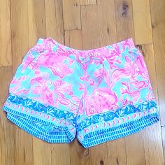 Never Worn Lilly Pulitzer Katia Shorts. Lightweight. Preppy. Beachy. Vacation Marine Life, Ocean Shorts String Tie Loose Fit. Not Oversized And No Stretch Xxs Bd2 Pink Beachwear Pajama Shorts With Built-in Shorts, Pink Vacation Pajama Shorts, Pink Pajama Shorts For Vacation, Cute Blue Summer Pajama Shorts, Pink Short-length Pajama Shorts For Vacation, Pink Short Length Pajama Shorts For Vacation, Summer Stretch Pink Pajama Shorts, Stretch Pink Summer Pajama Shorts, Pink Summer Pajama Shorts