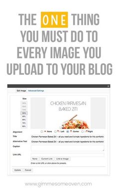 the one thing you must do to every image you upload to your blog page