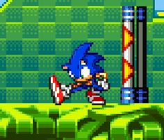 sonic the hedgehog is playing with an object