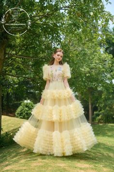 ❖ DUSTY YELLOW TULLE WOMEN DRESS   Elevate your style with our stunning dusty rose tulle women dress, perfect for any special occasion. This tailor-made dress is designed to fit you like a glove, ensuring you look and feel your best. Handmade with care and attention to detail, this custom-sized dress is a true work of art that will make you stand out from the crowd.  Whether you're attending a party or a wedding, this dress is sure to turn heads and make you the center of attention. Don't forget Elegant Princess Dress With Ruffles For Garden Party, Elegant Ruffled Princess Dress For Garden Party, Elegant Tulle Princess Dress For Garden Party, Ruffled Ball Gown Princess Dress For Prom, Ball Gown Princess Dress With Ruffles For Prom, Prom Princess Dress With Ruffles, Spring Prom Princess Dress With Ruffles, Princess Style Tiered Dress With Ruffles, Spring Princess Dress With Ruffles For Prom