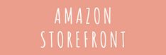 the words amazon storefront on a pink background