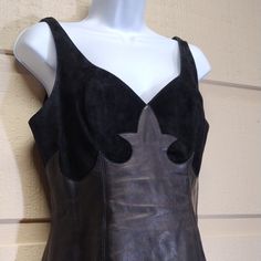 20% Off Price When Bundled With Another Item! Beautiful Soft, Smooth, Supple Black Leather Dress With Suede Top Sleeveless Fitted, Figure Flattering Zippered Back Fully Lined With Taffeta Size 6, Measurements Below Lying Flat 16.75" Armpit To Armpit 13.5" Waist 18" Approximate Hips 35" Overall Length Evening, Cocktail, Sensual, Alluring Medieval Cowboy, Black Leather Dress, Suede Top, Black Leather Dresses, Suede Tops, North Beach, Evening Cocktail, Leather Dresses, Top Sleeveless