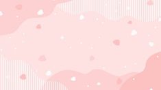 a pink and white background with hearts