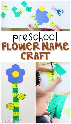 flower name craft for preschool to make