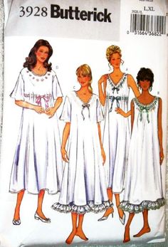 Gown Pattern, Nightgowns For Women, Loose Pullover, Simplicity Sewing