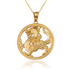 Gold Chinese Dragon Open Medallion Pendant Necklace (yellow Gold Chinese Dragon, East Asian Culture, Asian Dragons, Chinese Folklore, Gothic Jewelry Diy, Gold Jewelry Prom, Chinese Dragons, Rose Gold Pendant Necklace, Star Necklace Gold