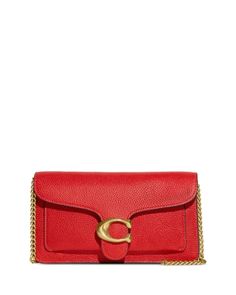 Coach Tabby Chain Small Leather Clutch Coach Tabby, Leather Clutch, Clutch Handbag, Continental Wallet, Pick Up, In Store, Buy Online, Wallet, Handbags