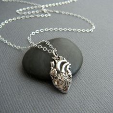 Anatomic Heart, Sterling Silver Cleaner, Science Jewelry, Medical Doctor, Anatomical Heart, Classy Jewelry, Jewelry Model