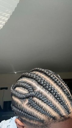 #cornrows #braidhairstyleideas #protectivestyles Men Cornrows Design Simple, Men Braids Hairstyles Short Hair, Triangle Part Braids Men, Black Men’s Stitch Braids, Cornrows For Men Black, Male Stitch Braids, Black Mens Braids, Cornrows On Men, Cornrow Hairstyles Men