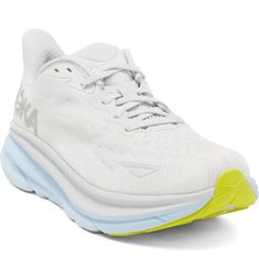 HOKA Clifton 9 Running Shoe (Women) | Nordstrom Cute Running Shoes, Hoka Clifton 9, Nimbus Cloud, Clifton 9, Hoka Clifton, Cloud Shoes, Hoka Shoes, Preppy Shoes, Ice Water