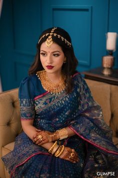 Traditional Ethnic Outfit भारतीय परिधान #fashion #indian #lifestyle #art #Dhaka #saree Bengali Bride Reception Look, Indian Bridal Sarees, Indian Bridal Photos, Indian Bride Outfits, Indian Dresses Traditional