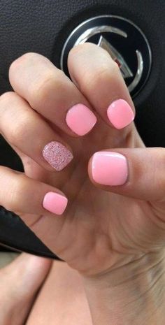 27 Beautiful Nail Art Designs and Nail Color Ideas - The Finest Feed Manicure Shellac, Stars Nails, Nail Pink, 2019 Nails, Pink Nail Colors, Dip Nail, Cute Summer Nails, Pink Nail Designs, Summer Nails Colors