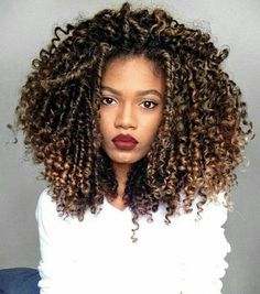 Dyed Natural Hair, Natural Curls Hairstyles, Hair Haircuts, Crochet Hair Styles