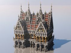 Medieval Mondays #4: Town Hall Minecraft Project Vila Medieval, Minecraft Kingdom, Minecraft Building Guide, 4 Town, Minecraft Idea, Chateau Medieval