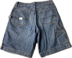 90s Style Short Jeans With Pockets, 90s Style Short Jeans, Y2k Blue Jean Shorts For Streetwear, 90s Blue Jean Shorts For Streetwear, Y2k Blue Jean Shorts, Y2k Denim Blue Jean Shorts With Pockets, Y2k Jean Shorts Men, Y2k Denim Blue Shorts With Pockets, Streetwear Y2k