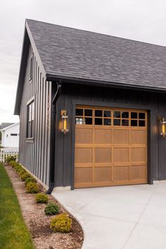 an image of a garage with two doors