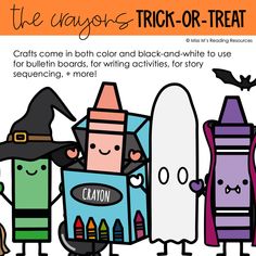 the crayons trick - or - treat coloring book is available for pre - order