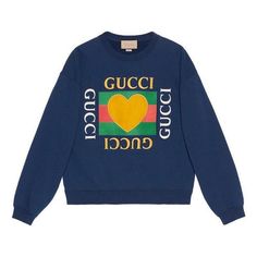 Gucci Cotton Jersey Sweatshirt 'Blue' 715919-XJFRY-4030 Jersey Sweatshirt, Fashion Performance, Stylish Sneakers, Perfect Pair, Your Perfect, Gucci, Lifestyle, Sneakers, Sweatshirts