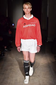 Gosha Rubchinskiy Spring 2018 Menswear Collection Photos - Vogue Soviet Fashion, Online Kids Clothes, Live Fashion, Menswear Collection, Mens Fashion Summer