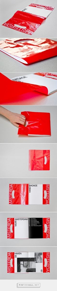 red and white papers are stacked on top of each other, with the same color