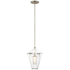 Visual Comfort Signature - RB 5090AN-CG - LED Lantern - Ovalle - Antique Nickel Jute Chandelier, Glass Ceiling Lights, Led Lantern, Candelabra Bulbs, Lantern Pendant, Burke Decor, Lighting Sale, Lantern Lights, Glass Lighting