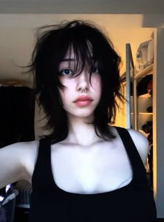 Goth Hairstyles Short, Short Goth Hair, Emo Shag, Extreme Haircut, Grunge Haircut, Haircut Transformation, Emo Haircuts, Before And After Hair, Winter Tips