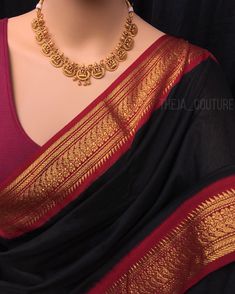 Looking for a saree that combines the elegance of Black and Red with the traditional beauty of Indian ethnic wear? Look no further than our exquisite soft silk saree. ---------------------------------- S A R E E ● D E T A I L S ---------------------------------- ➛ Black and Red Silk Saree | Length 5.50 Meters | Silk Handloom weaved | Solid and Non-Transparent | South Indian Style ➛ Red Blouse with Golden lace at border | Length 1.00 Meter ➛ Petticoat available for an additional cost of $15 | 100% Cotton | Gentle Wash | Size: Free Size | Maximum Waist Size up to 42 Inches and Hip Round:44 Inches ➛ Falls and Pico's stitching provided as a complimentary gift Not only is this saree beautiful, but it's also comfortable to wear, with a solid, non-transparent fabric that drapes beautifully. The r Silk Saree South Indian, Black And Red Saree, Saree South Indian, Saree Colors, Simple Saree Designs, Indian Handloom, Bridesmaid Saree, Banarsi Saree, Cotton Saree Designs