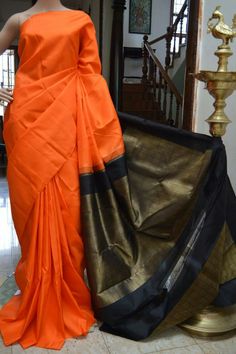 Kancheepuram silk Modern Sarees, Gorgeous Saree, Beautiful Sarees, Kurti Design, Saree Blouses, Kanjivaram Sarees, Indian Clothing, Blouse Design Models