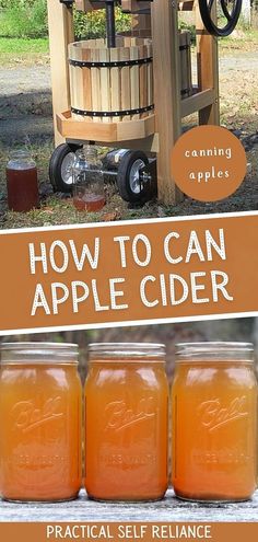 how to can apple cider in 3 easy steps with pictures and instructions for canning apples