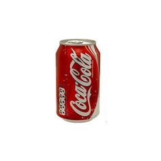 a can of coca cola on a white background