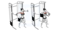 a woman is doing exercises on the pull up machine with her arms and legs extended