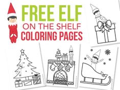 free elf on the shelf coloring pages for kids to color and play with their favorite characters